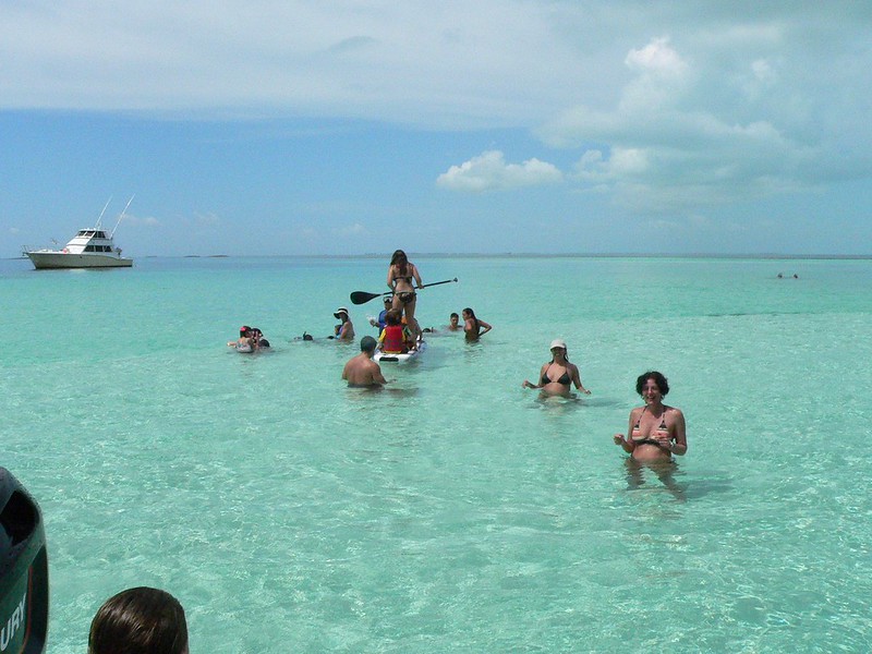 people enjoying the water in Bimini