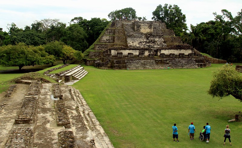 Altun Ha ancient mayan site in Belize