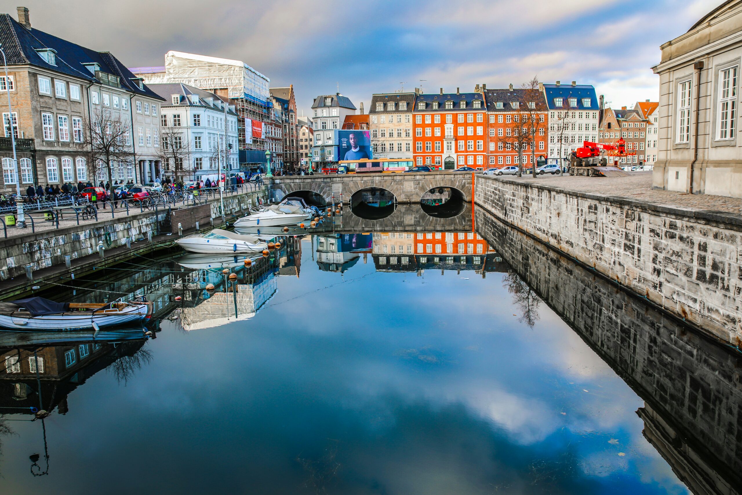 old canal in the heart of Copenhagen, Denmark