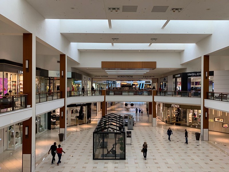 The interior of Aventura Mall in South Florida.