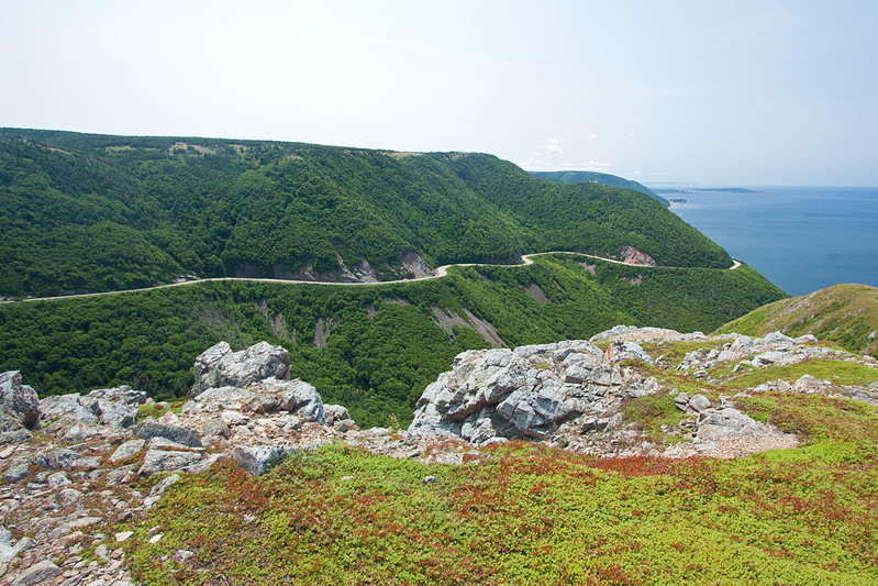 View of the beautiful nature at the skyline trail on Cape Breton Island, Sydney, NS.