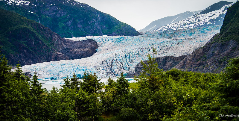 views of glaciers in Juneau Alaska