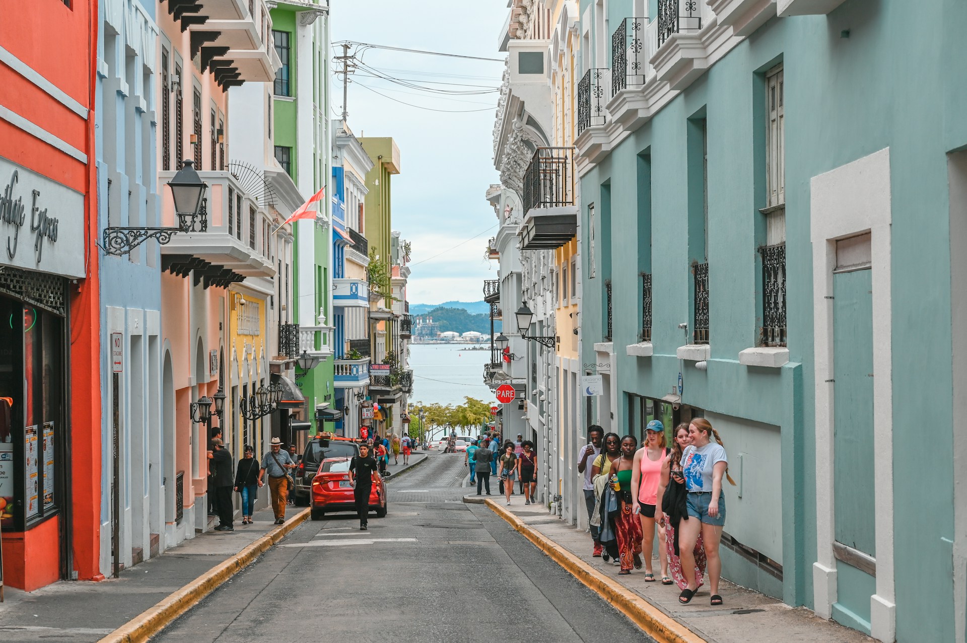 people walking through the streets during daytime in San Juan, Puerto Rico