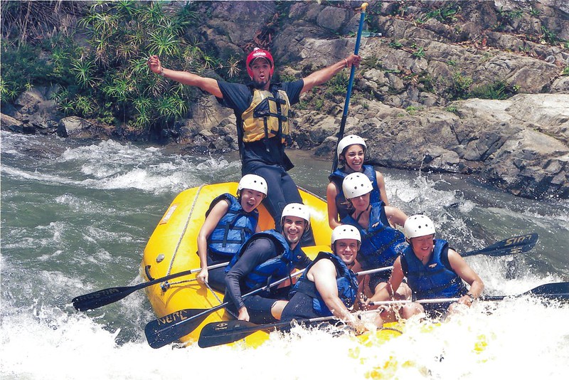 whitewater rafting at Rancho Baiguate, KWEST Dominican Republic