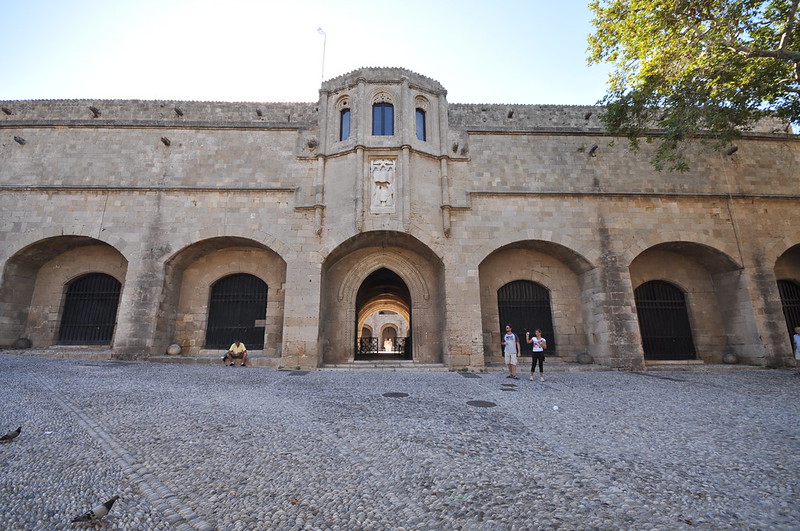 View from outside the Archaeological Museum of Rhodes.