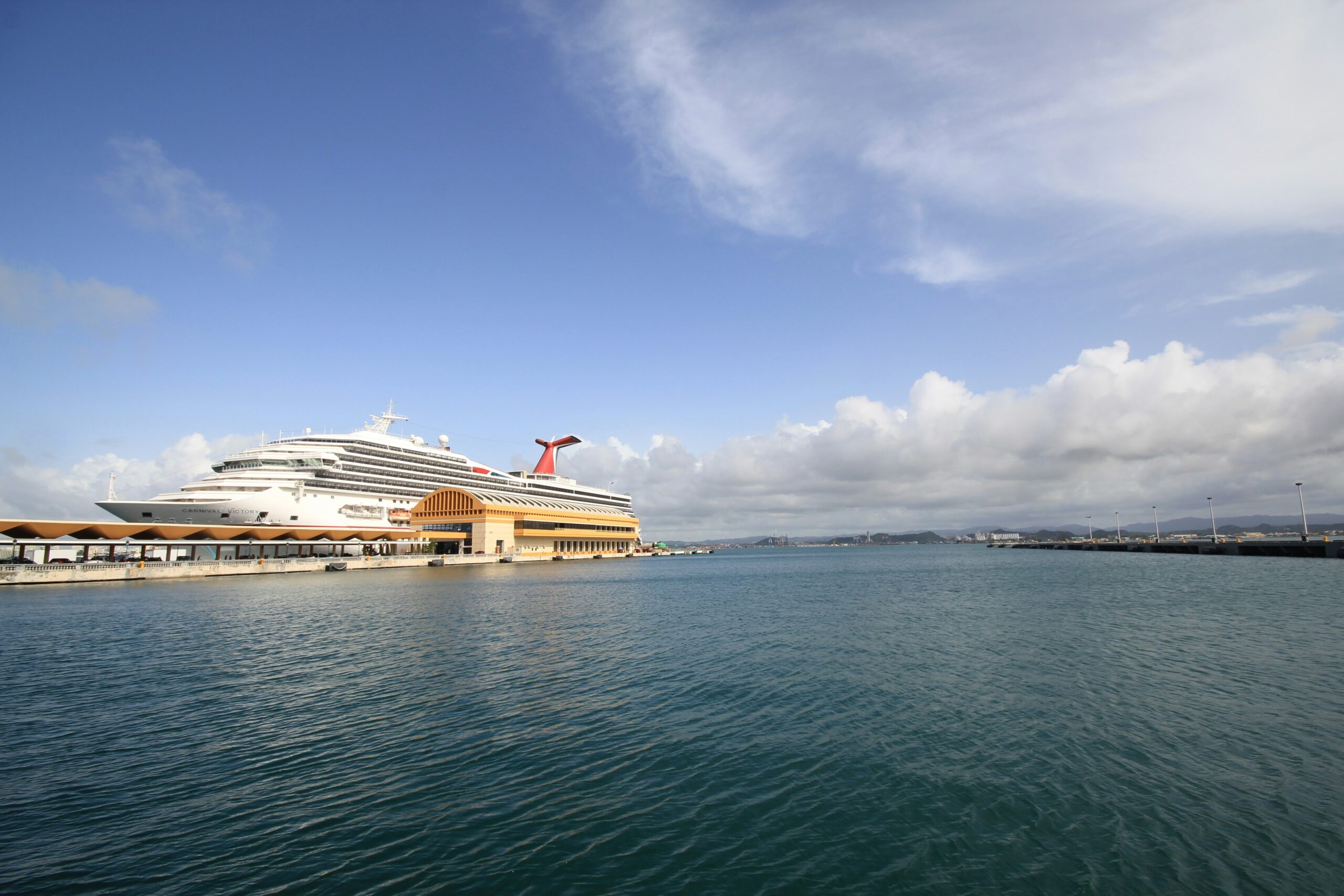 cruise ship arriving in Puerto Rico
