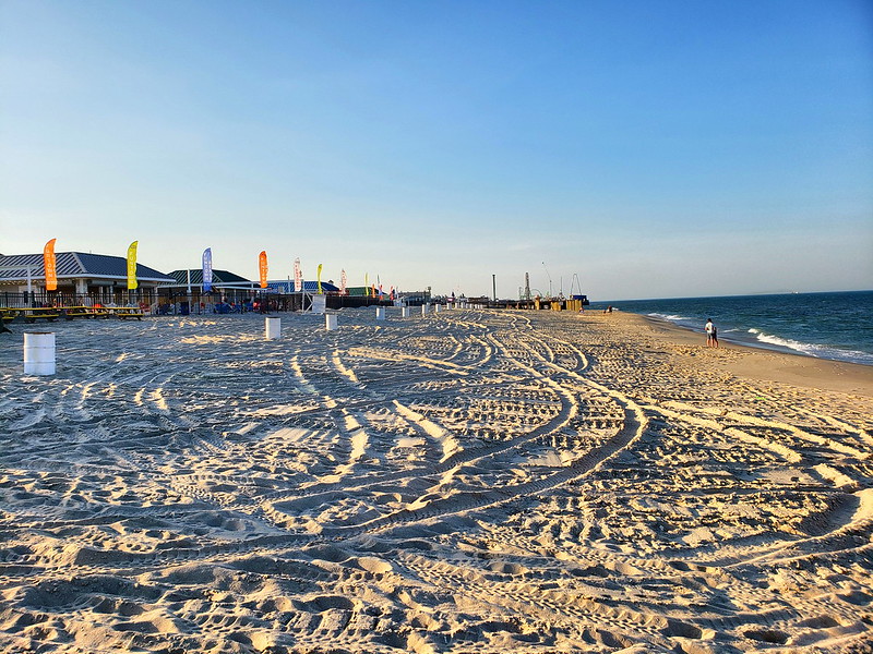 Seaside Heights beach in NJ.